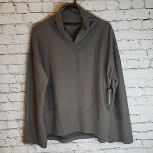 Gray Cowl Neck Sweater